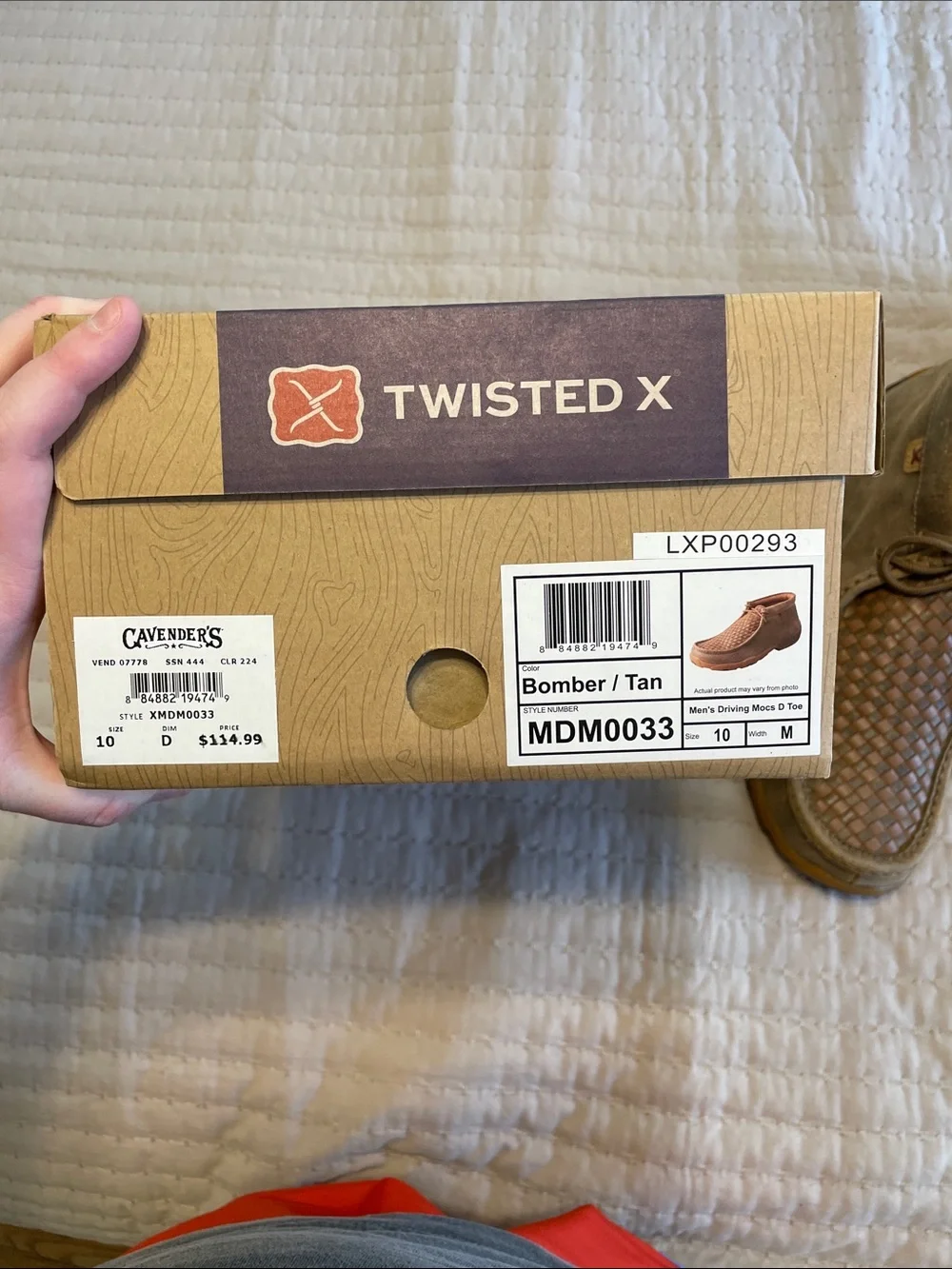 Twisted X Men's Woven Slip-On Loafers in Tan and Beige